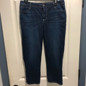 Sz 8 Stretch Denim Capri/Crop Pants